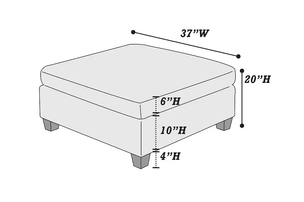 Thumbnail: F6469 Modular Cocktail Ottoman