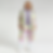 Front view of the Static Patchwork longline puffer coat on model in studio