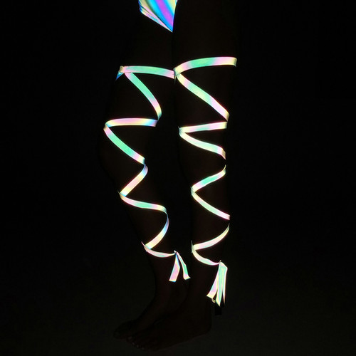 Reflective Riot Leg Wraps - Prism or White | Captain Fantastic