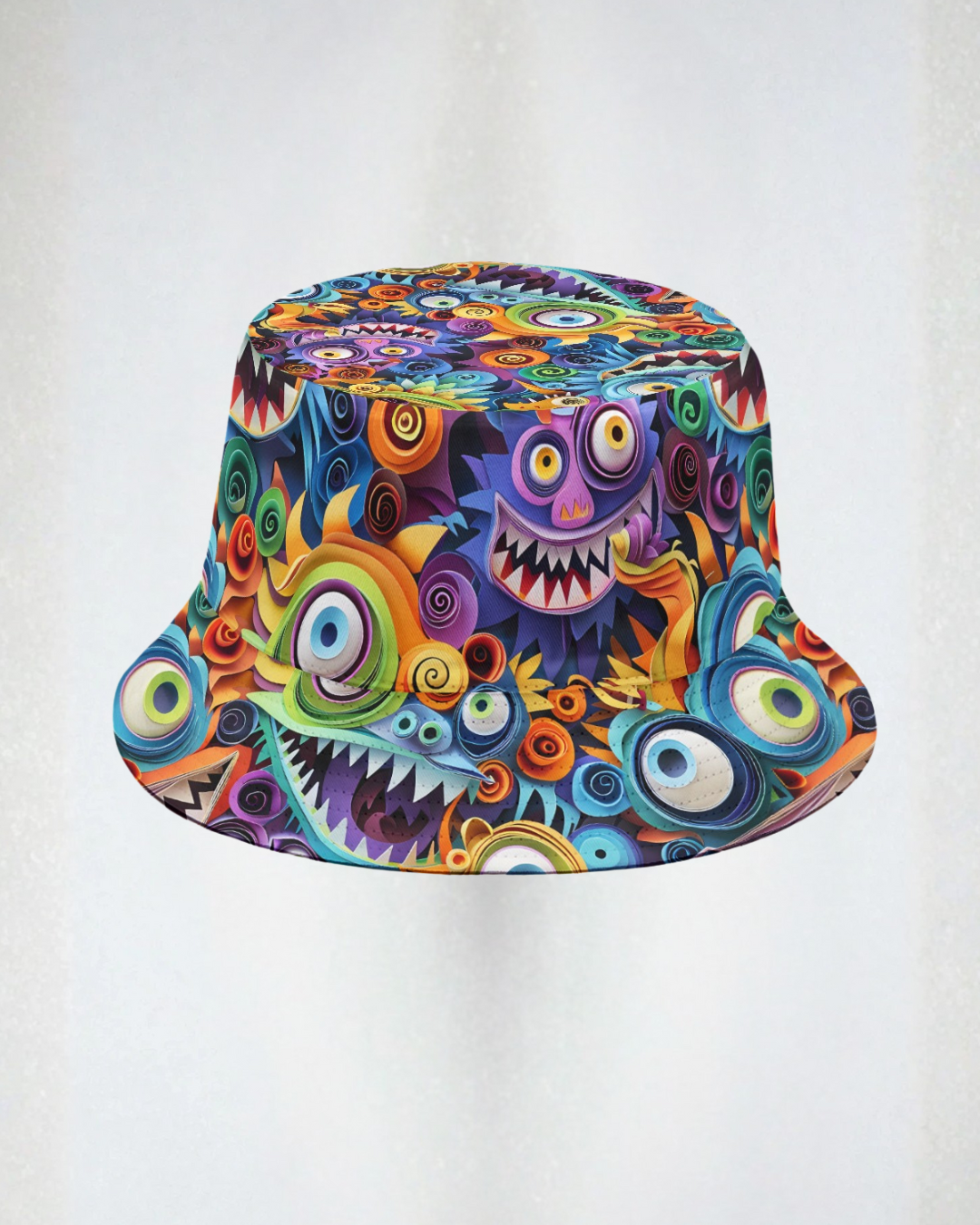 Isolated view of the Monster Mash Bucket Hat on plain background