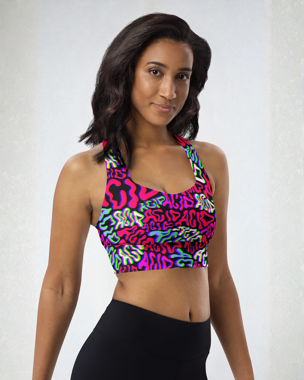 Thumbnail: Acid House Longline Sports Bra