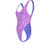 Thumbnail: Lavender Trip / Pixelated Reversible High Cut Bodysuit