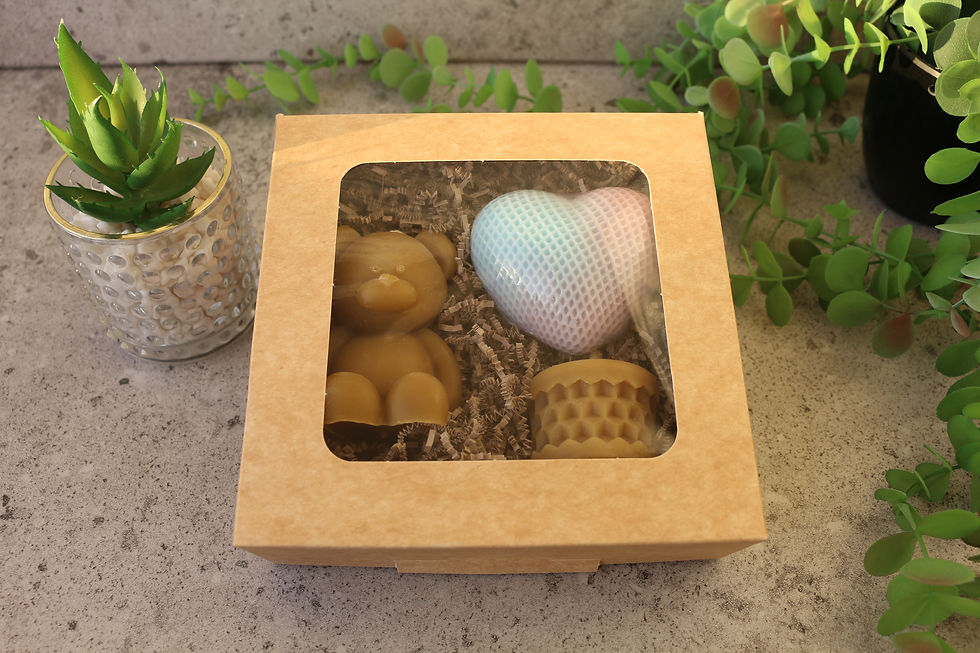 Muilo ir žvakių rinkinys uždaryta dėžutė