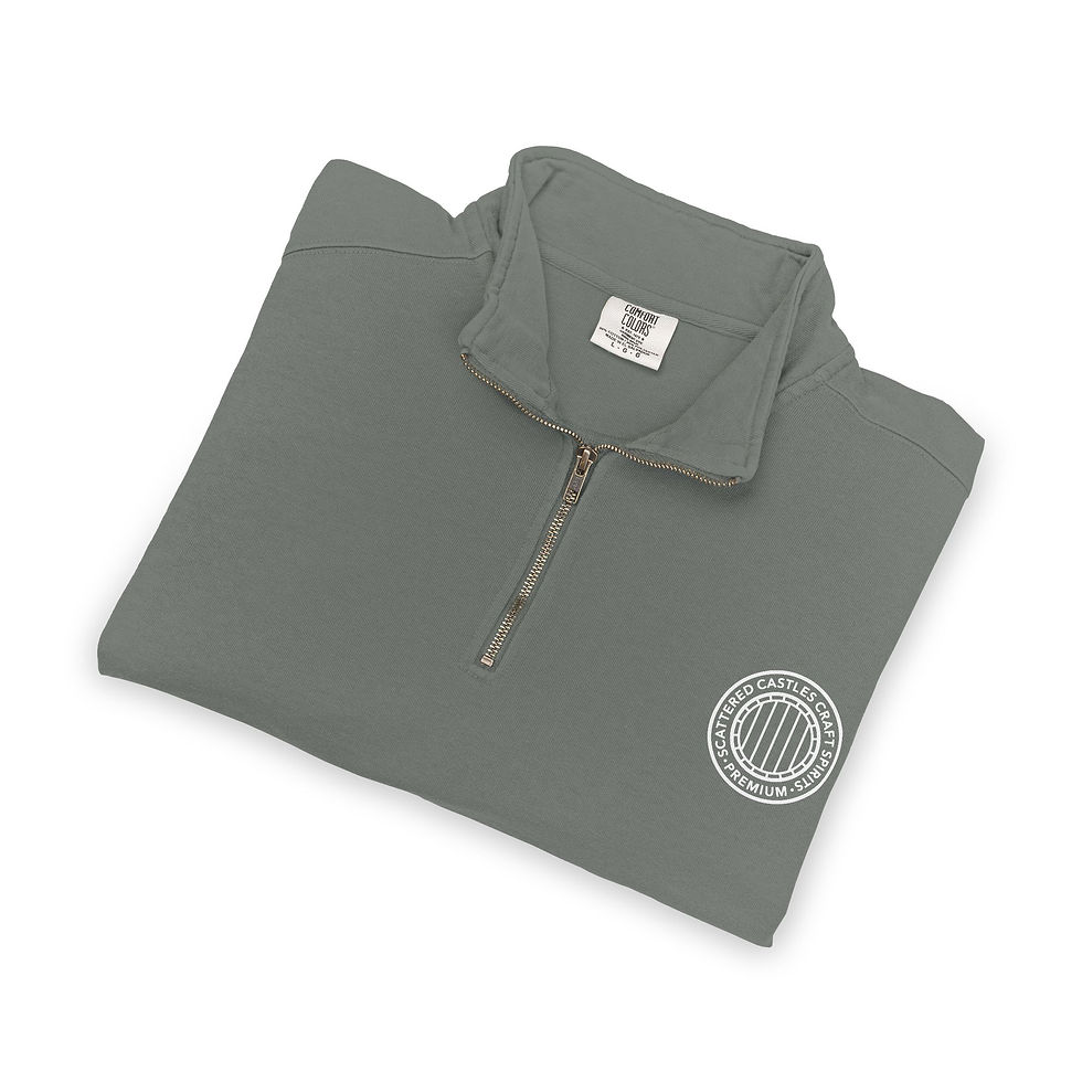 Thumbnail: Barrel Embroidered Quarter-Zip (Light Gray)