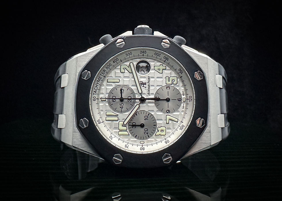 Thumbnail: Audemars Piguet 25940SK Rubberclad - White Dial, Full Set (E Serial)