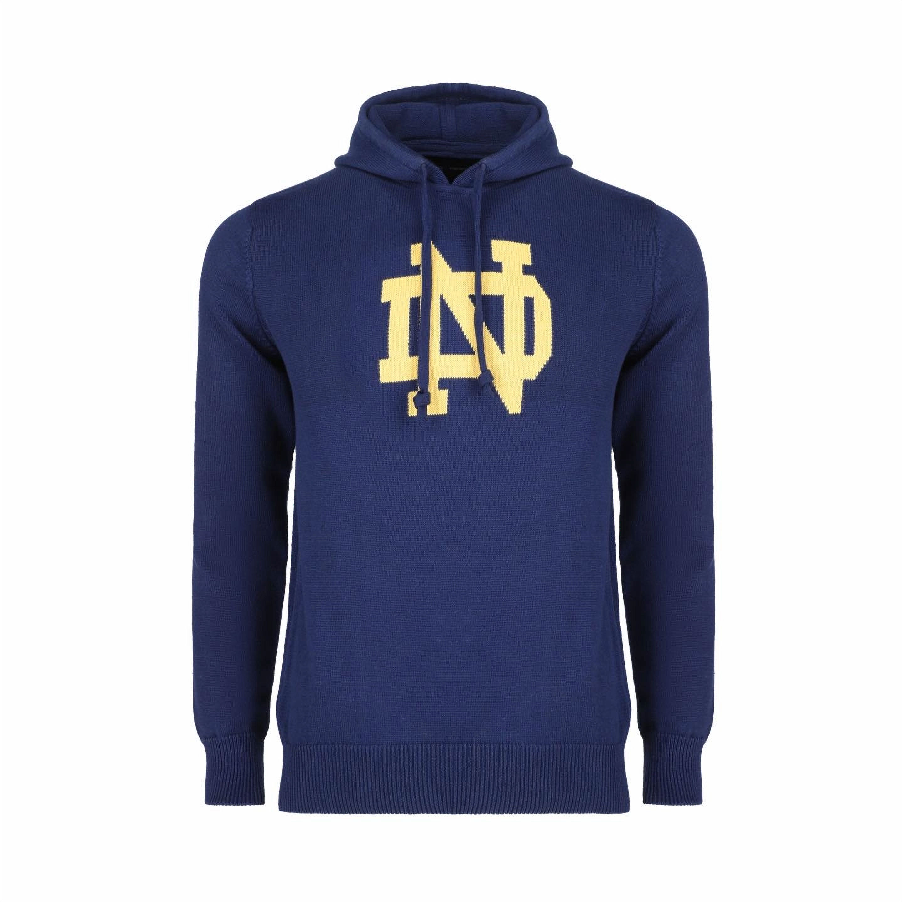Notre Dame Hoody ND intarsia sweater