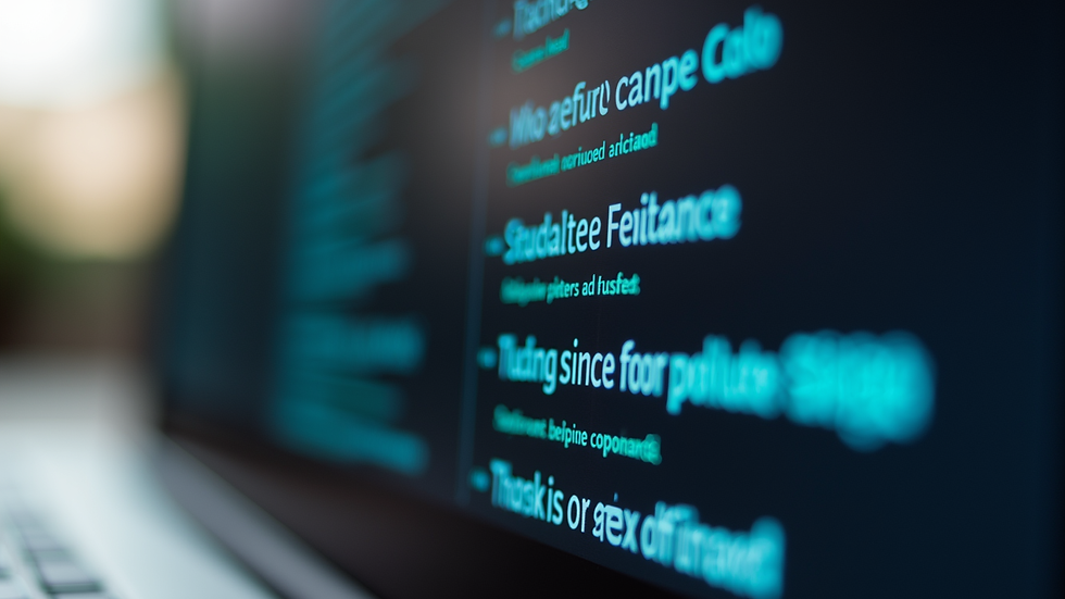 Close-up view of a laptop screen showing a list of startup advisors in Pune