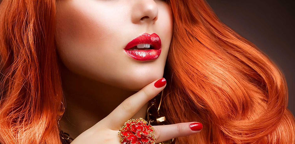Redhead Model Close-Up