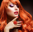 Redhead Model Close-Up