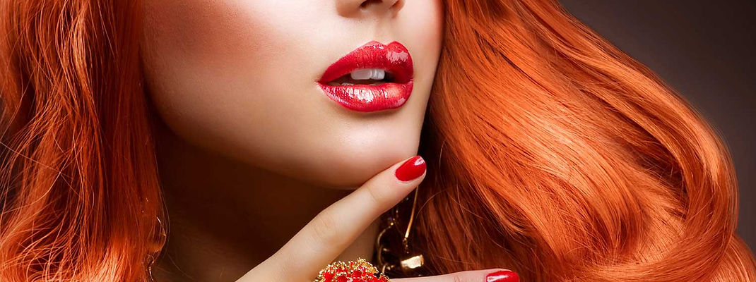 Redhead Model Close-Up
