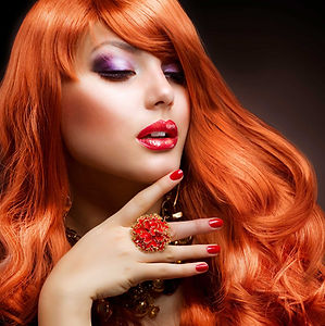 Redhead Model Close-Up