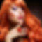 Redhead Model Close-Up