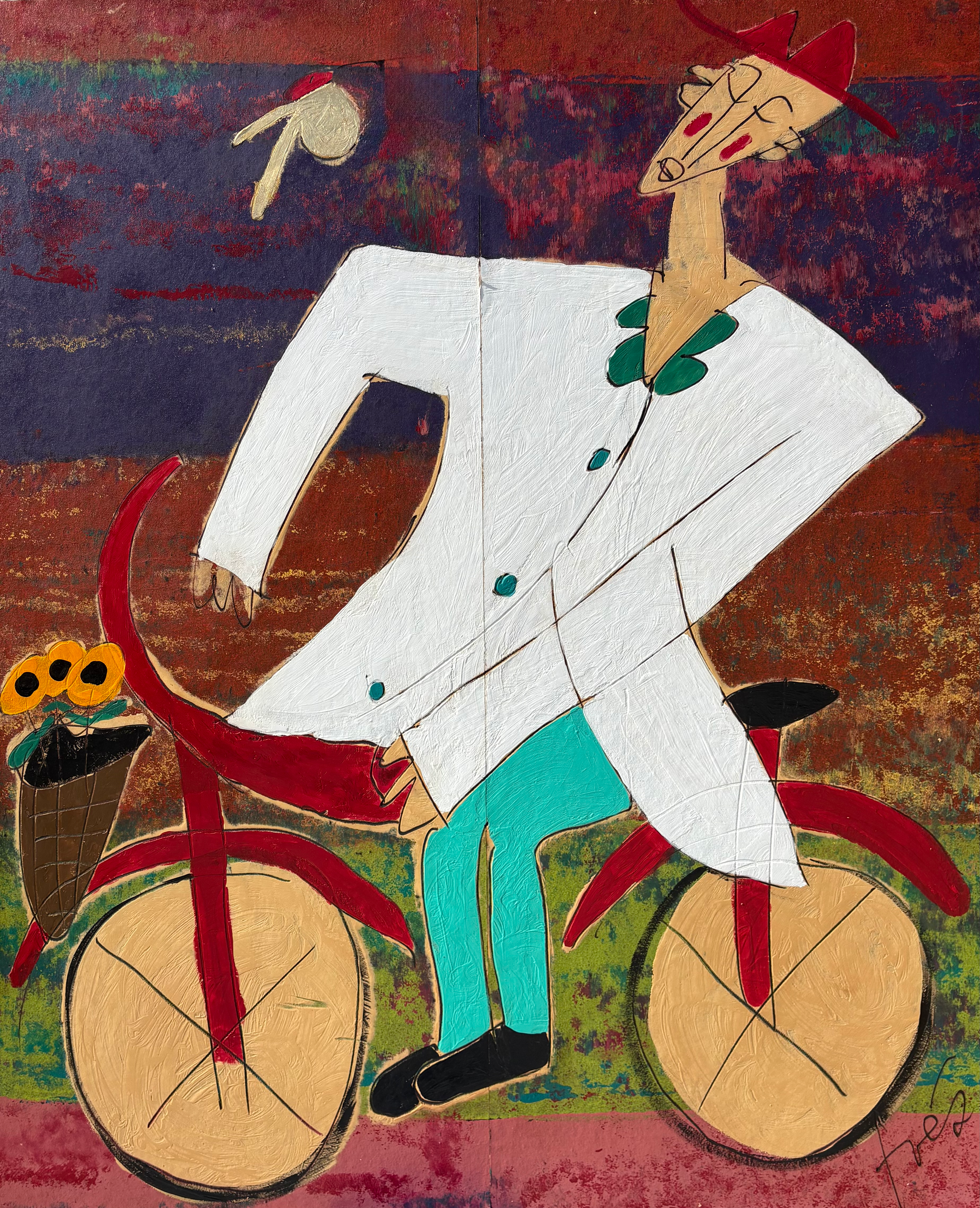 I Gotta Get Home to My Baby, 48" x 58"