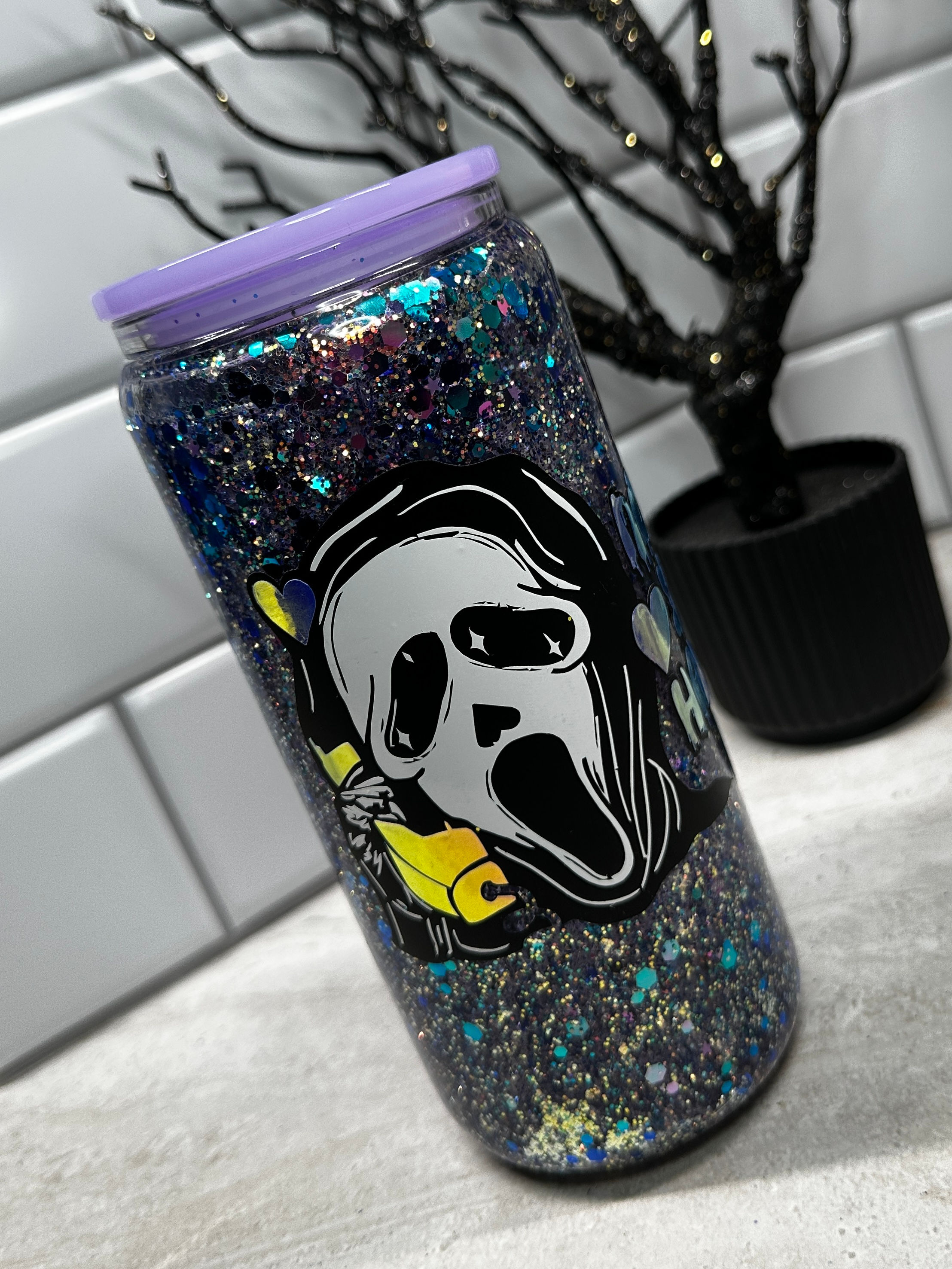 No you hang up! Glass Tumbler