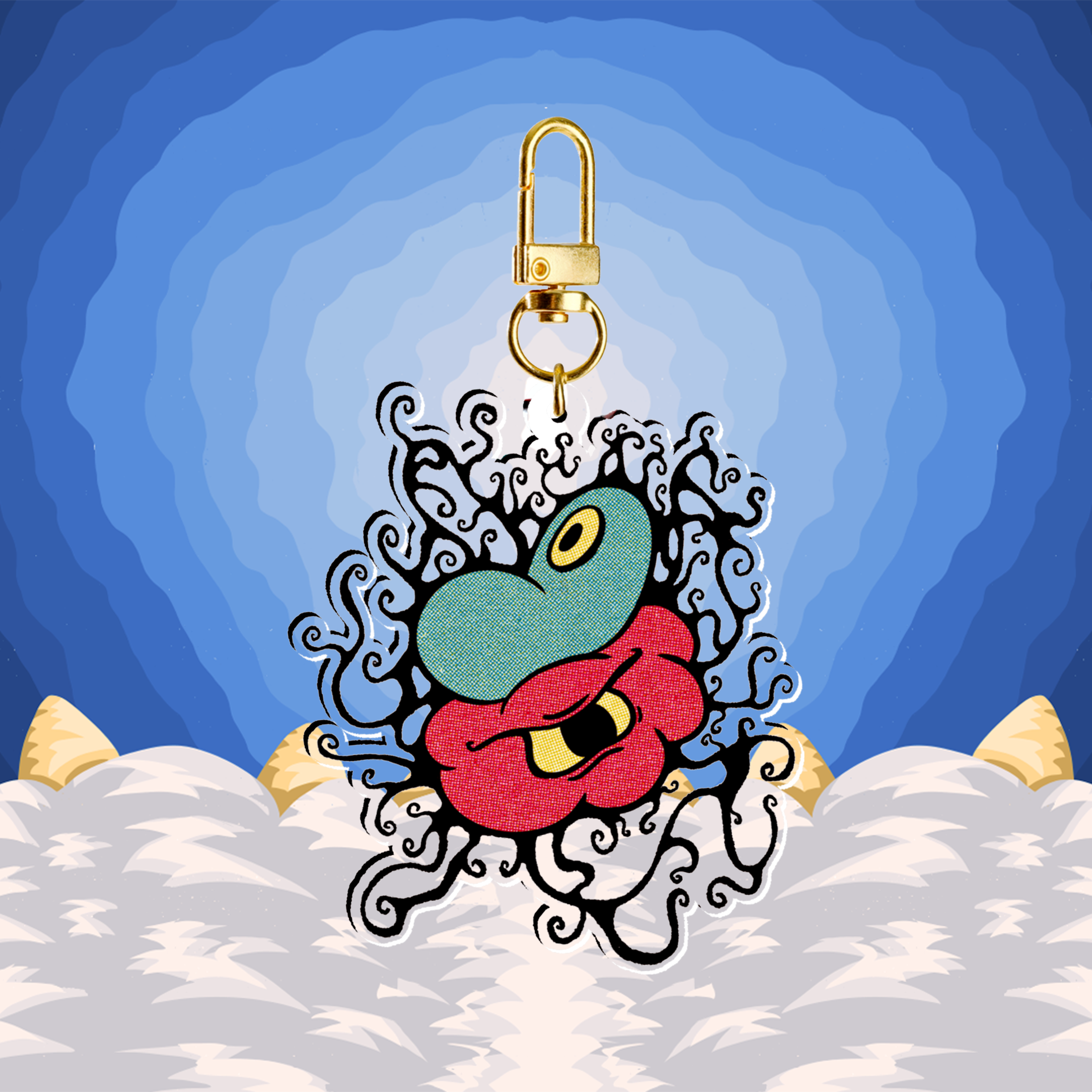Corrupted JellyCloud Keyring | Lost Worlds S1