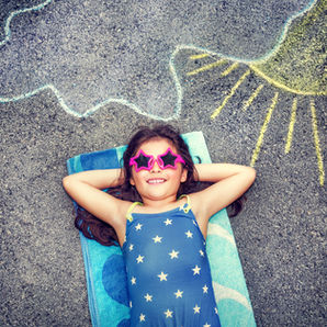 A girl watching the sky