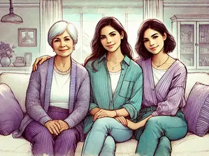 Three generation of Latinas