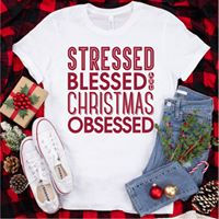 Stressed Blessed and Christmas Obsessed