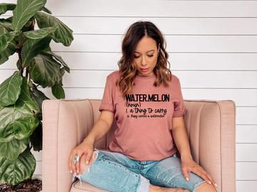 Watermelon (noun)1. A thing to carry Ex. Baby carried a watermelon