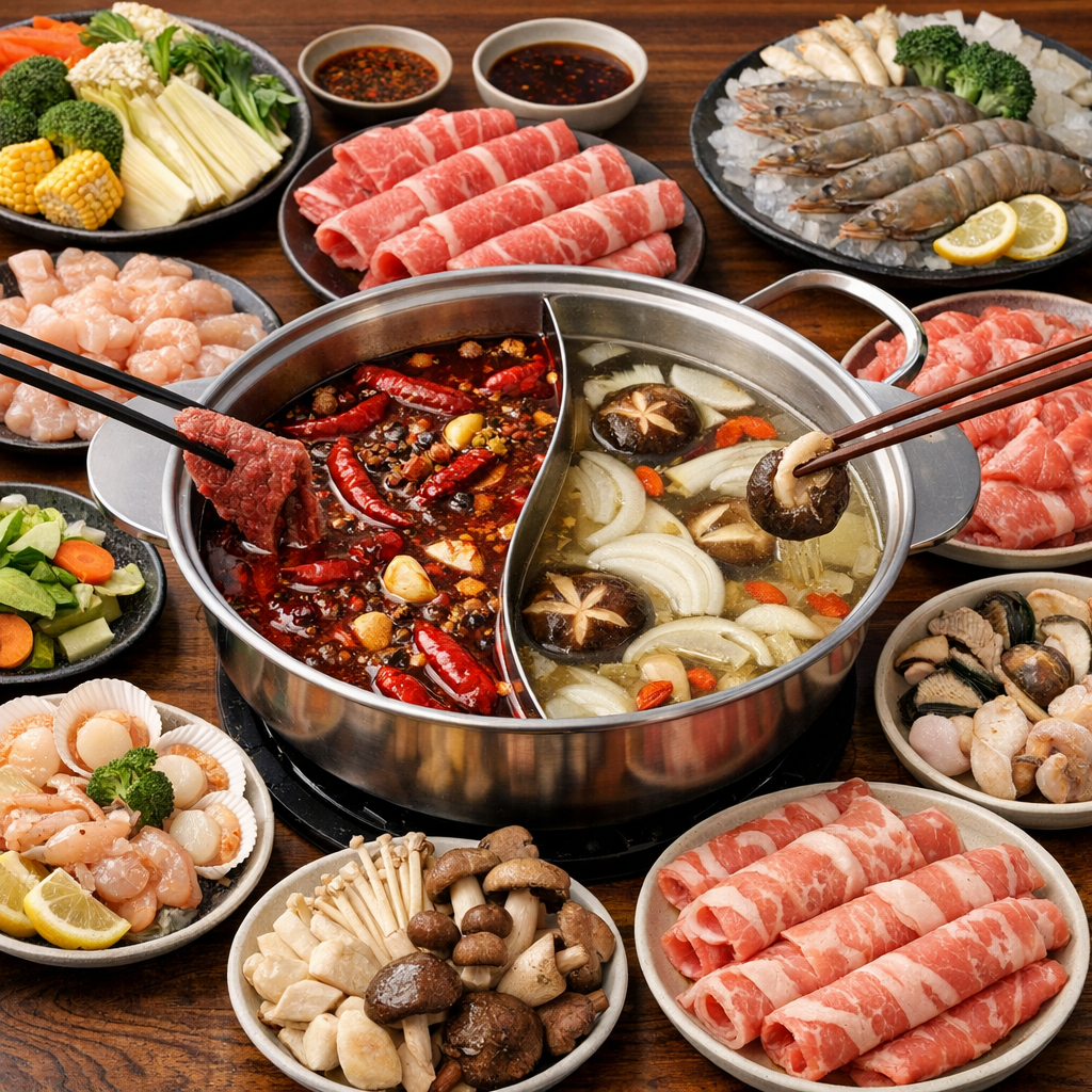 Arranged Food and Objects