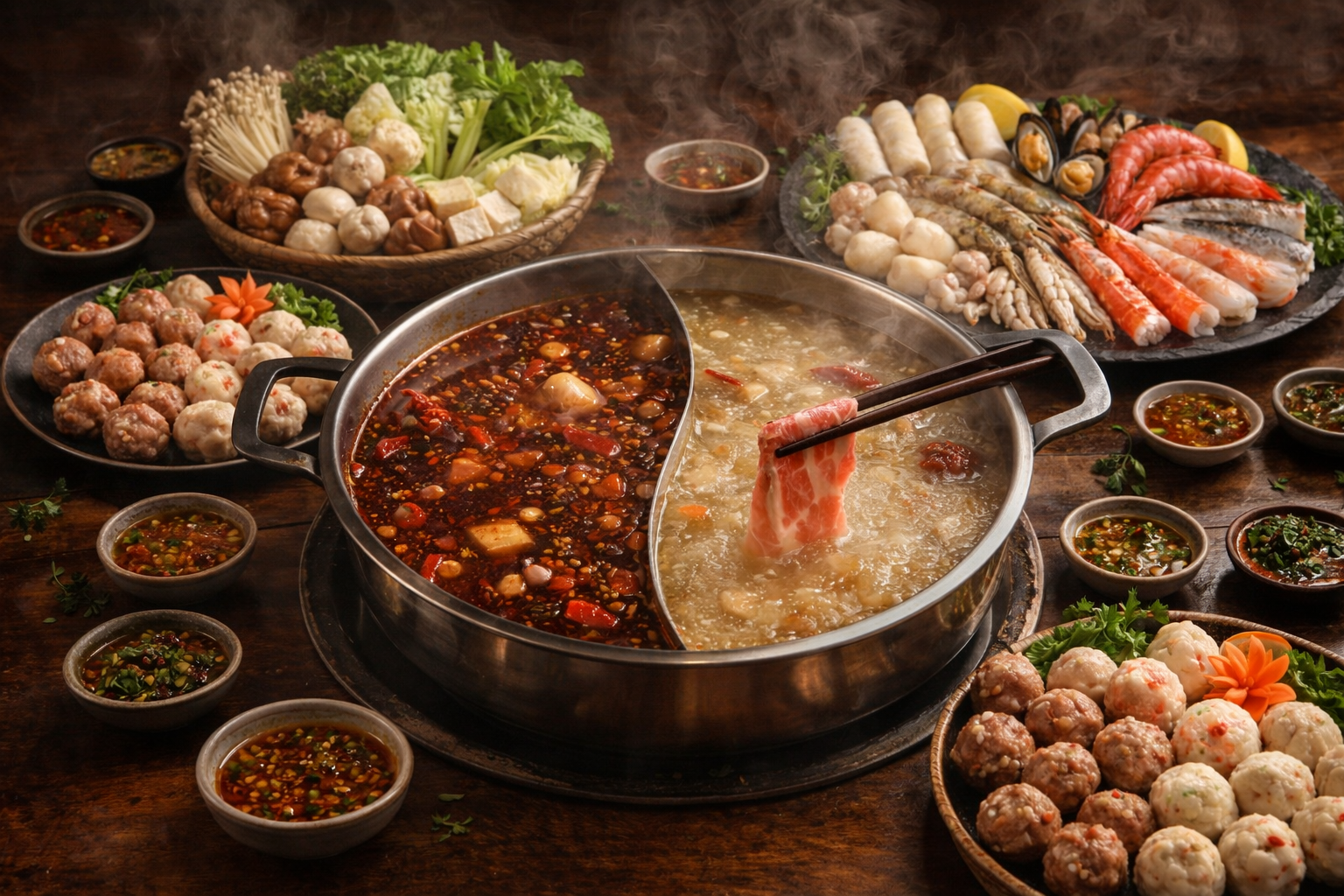 Arranged Food and Objects