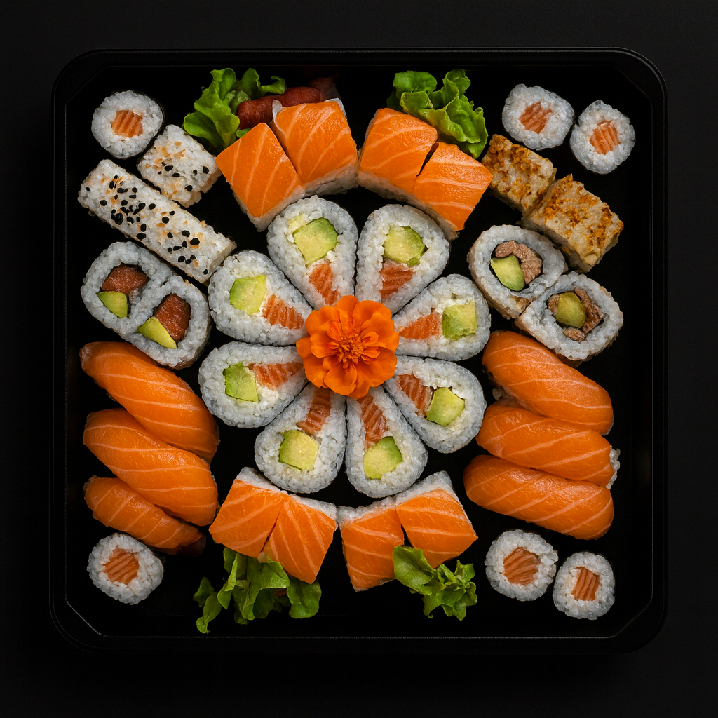 Arranged Food and Objects