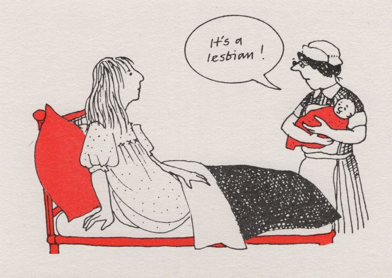 漫画:医生说“是个女同性恋”。