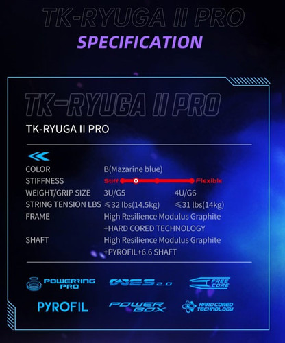 Victor Thruster RYUGA 2 II Pro Badminton Racket 4U/G6 | shuttlers zone