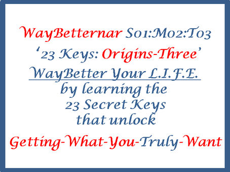 23 KEYS: Origins-Three [S01:M02:T03]