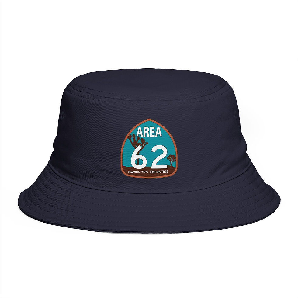 Thumbnail: Area 62 Bucket Hat — Retro Desert UFO Patch