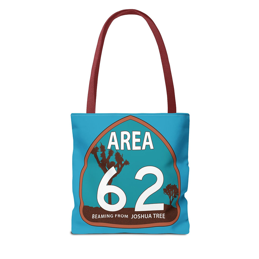 Thumbnail: Area 62 Joshua Tree Concert Tote Bag — Tiny Cactus Concert Festival Tote