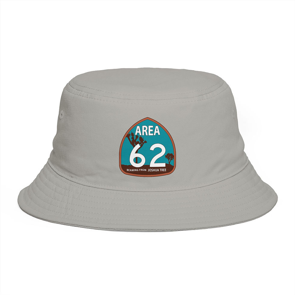 Thumbnail: Area 62 Bucket Hat — Retro Desert UFO Patch