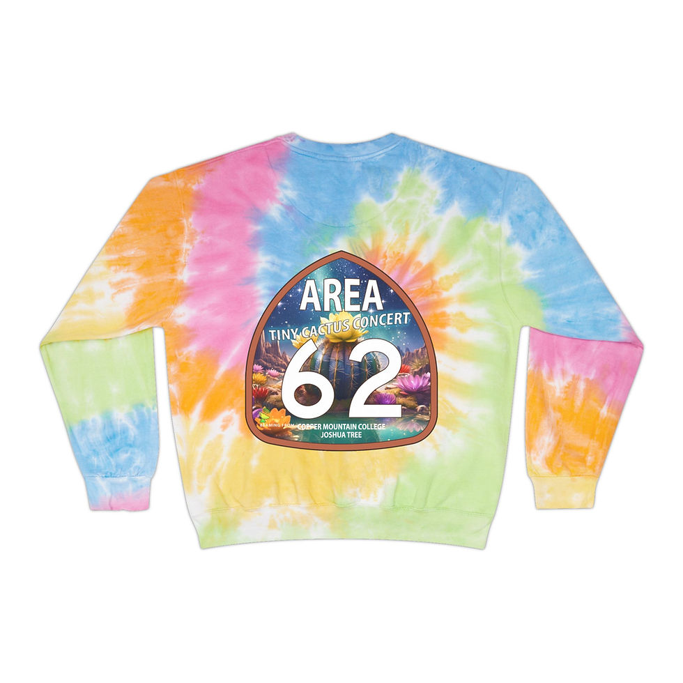 Thumbnail: Tie-Dye Sweatshirt - Area 62 Camo Design for Hipsters and Shape-Shifters