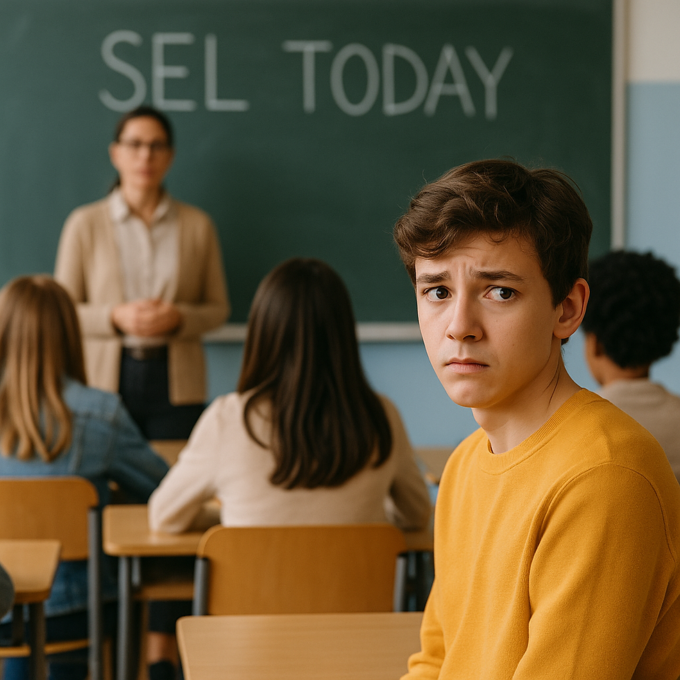 A boy in SEL class