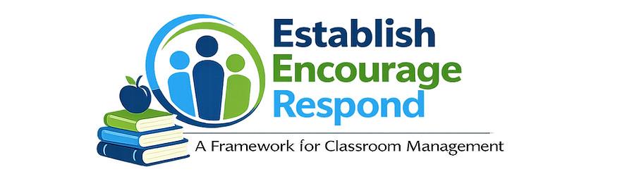 An image of te logo for the classroom management program Establish Encourage Respond