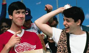 Ferris Bueller's Day Off, Alan Ruck (Cameron Frye) and Matthew Broderick (Ferris Bueller) by John Hughes.