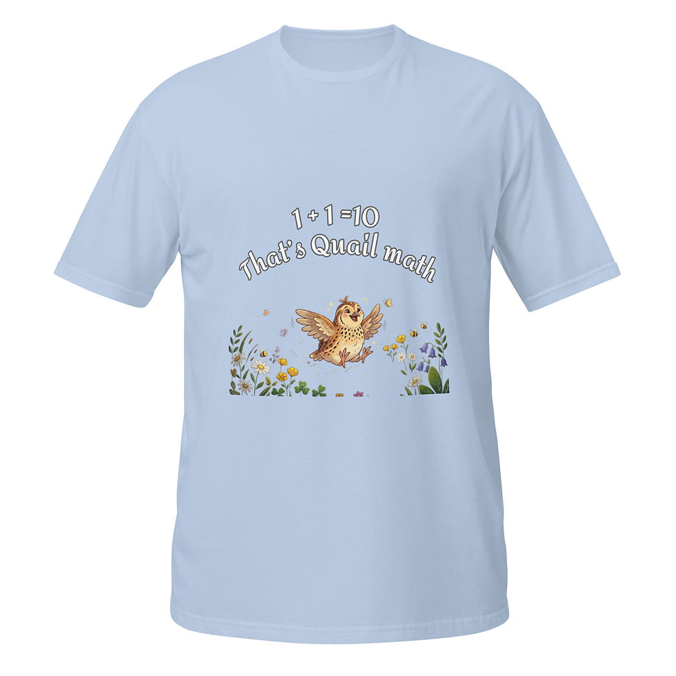 Thumbnail: Short-Sleeve Unisex Quail Math T-Shirt