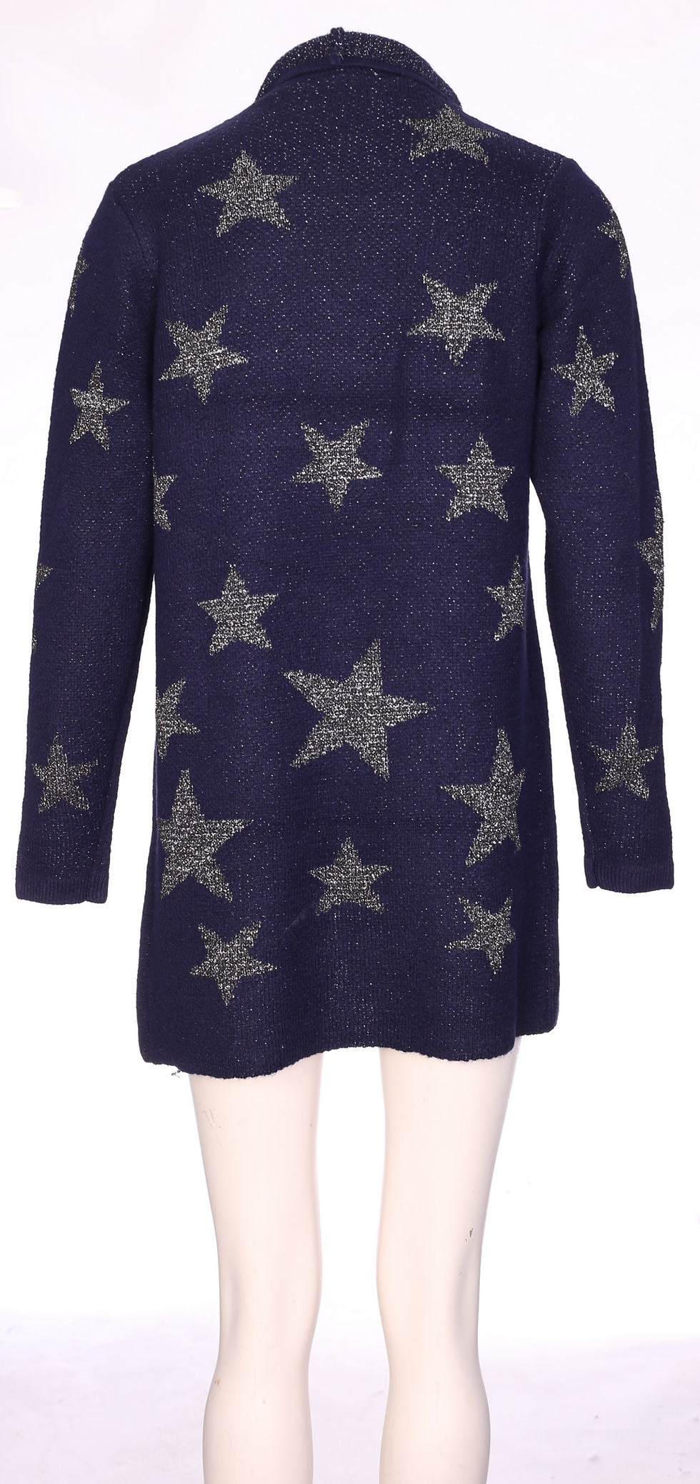 Thumbnail: Star Print Open Front Lurex Cardigan