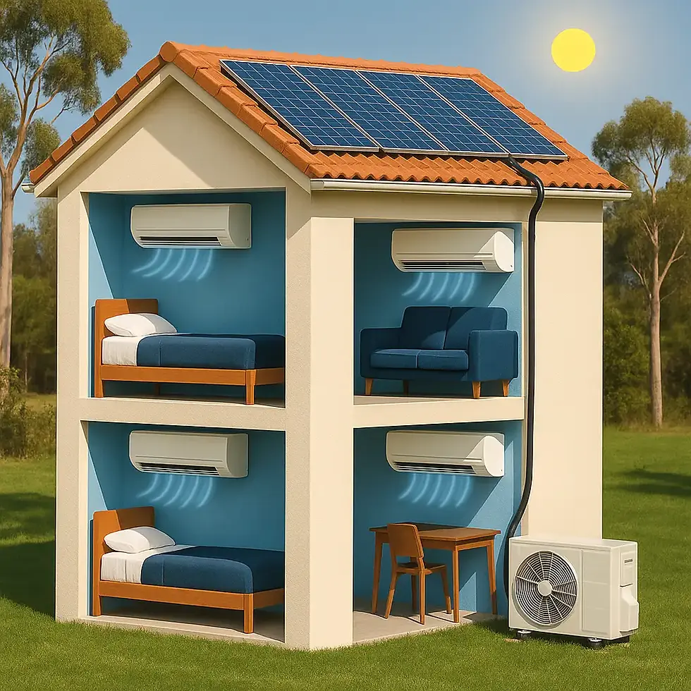 8kW or 10kW Multihead Solar Air Conditioner