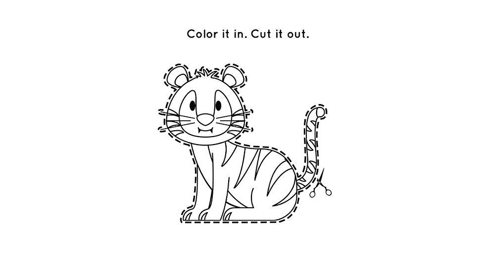 Thumbnail: Scissor Skills Book: Fun with Animals