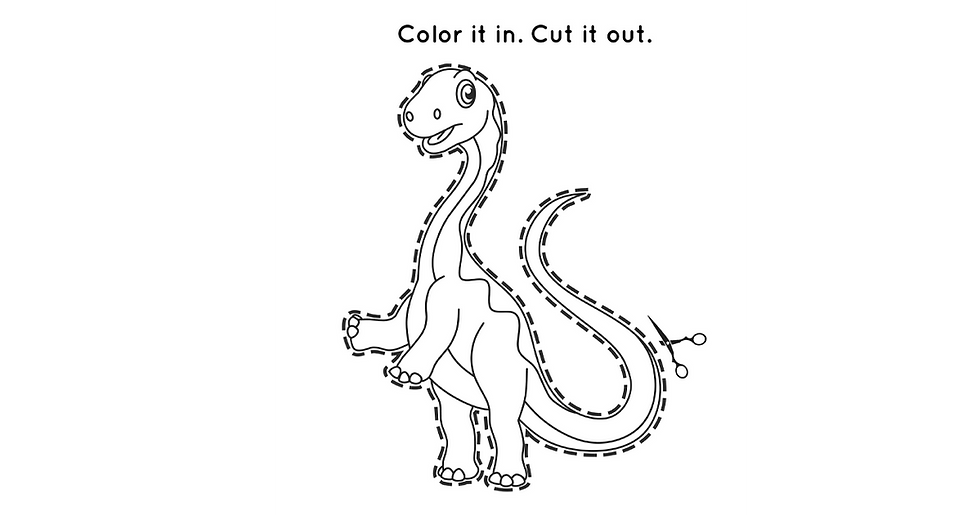 Thumbnail: Scissor Skills Book: Fun with Dinosaurs
