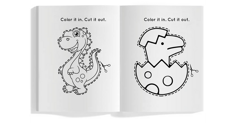 Thumbnail: Scissor Skills Book: Fun with Dinosaurs