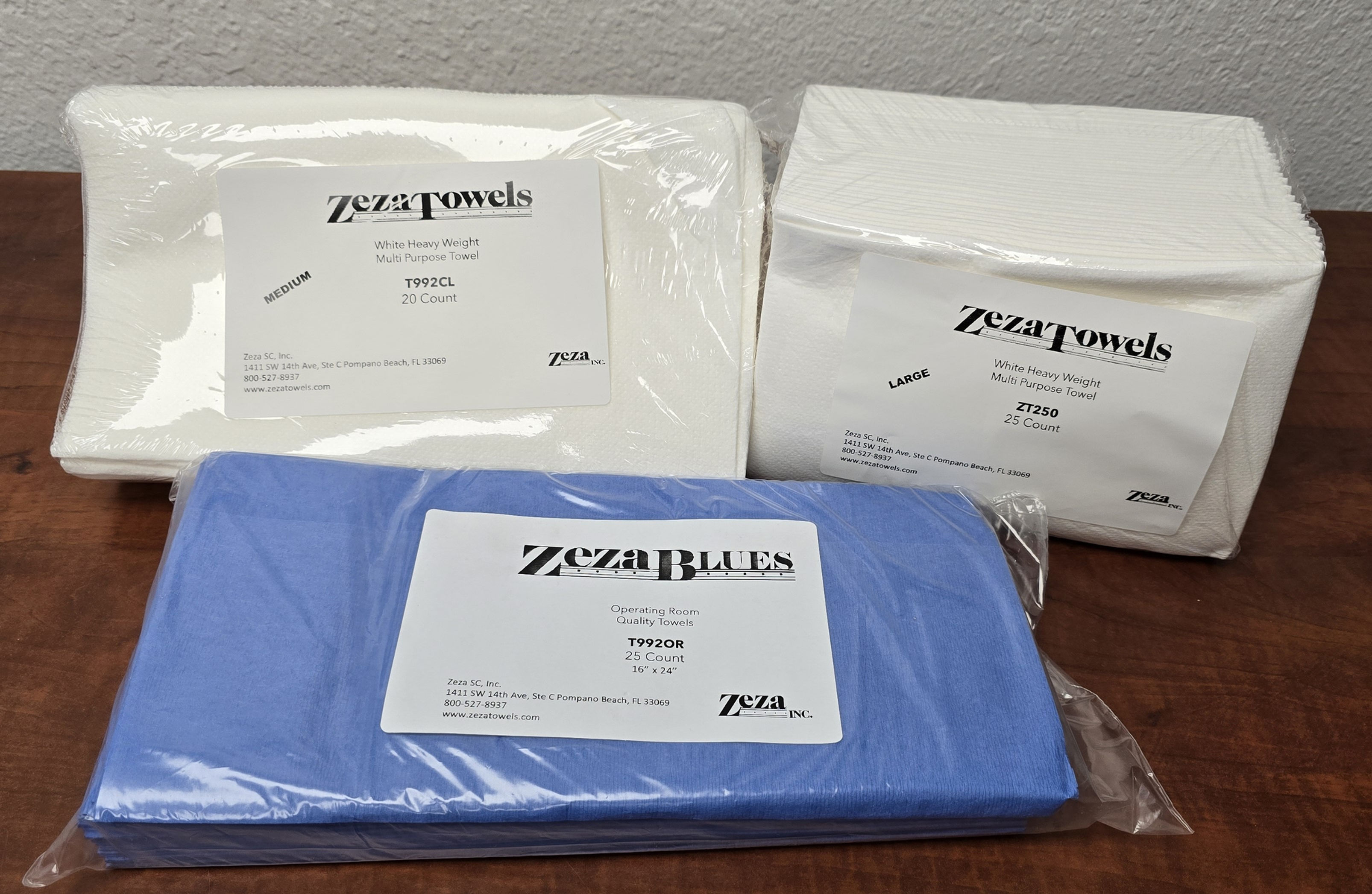 Triple Pack of Zeza Towels and Blues