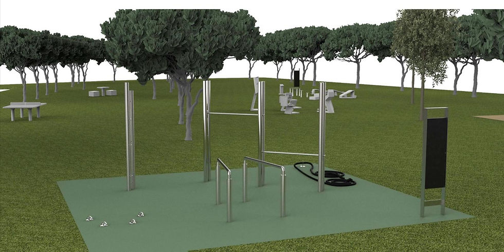 Prati: il circuito sportivo, l'area ping pong e il coach virtuale, ecco come sarà la palestra outdoor in via Gomenizza