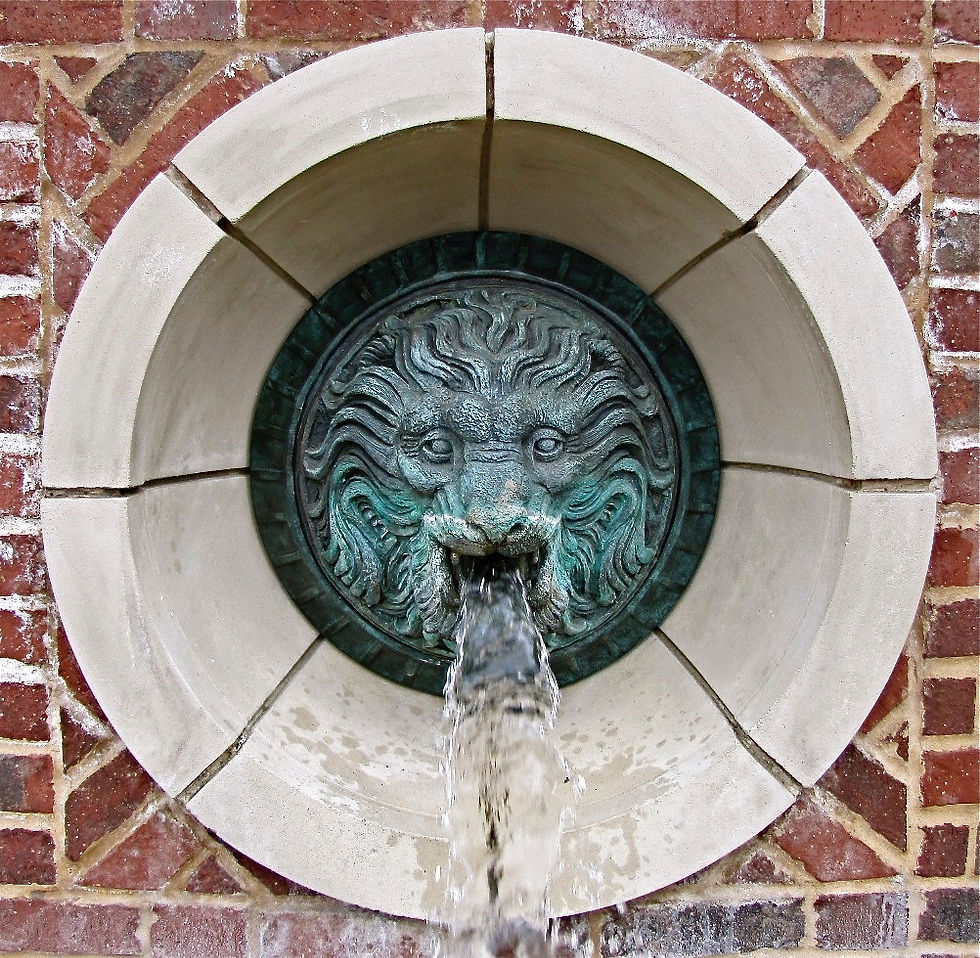 Old Parkland Lion Fountain