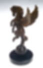 Bronze sculpture of a pegasus
