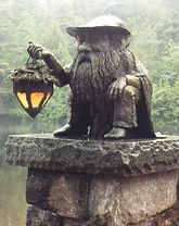 Nightwatch Gnomes bronze sculpture by Deran Wright