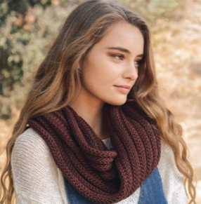 Thumbnail: Chunky Rib Knit Scarf