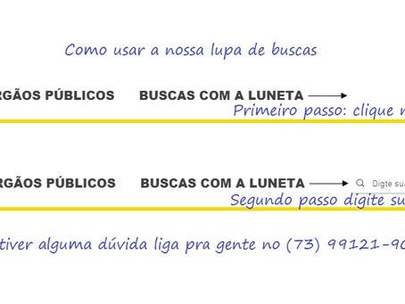 BUSCAS COM  A LUPA