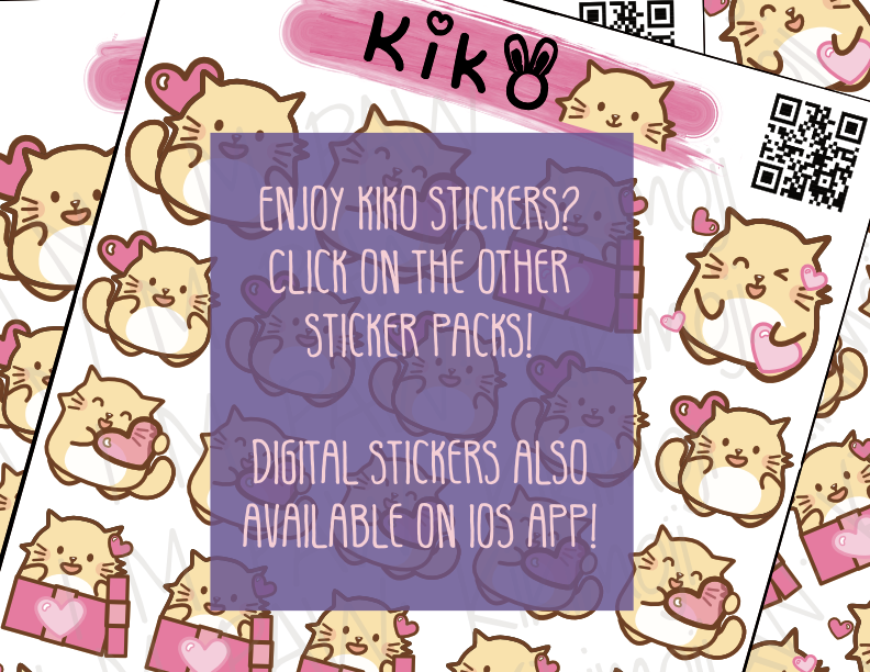 Thumbnail: Kiko So Pink Sticker Sheet (Glossy)